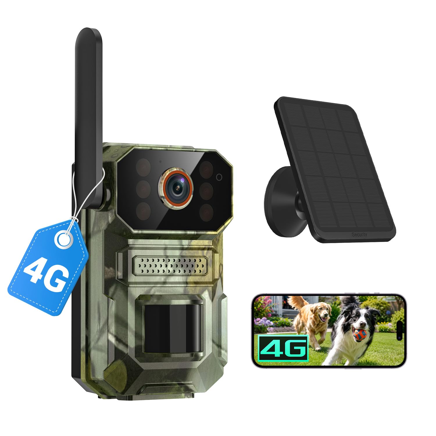 Amazon.com: KyraNexo 4G LTE Cellular Trail Camera with Solar Panel